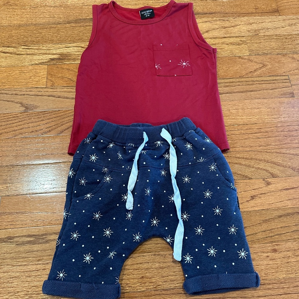 Little Bipsy firework set, 3-4T
